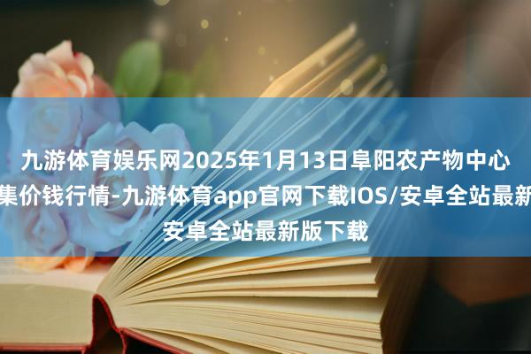 九游体育娱乐网2025年1月13日阜阳农产物中心批发市集价钱行情-九游体育app官网下载IOS/安卓全站最新版下载